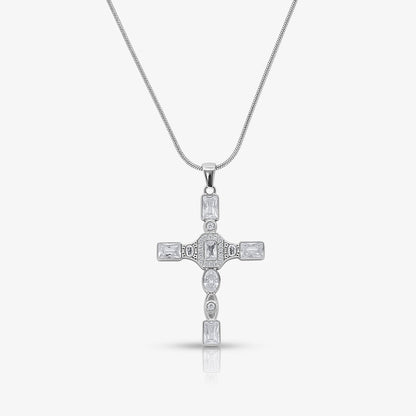 Gem Up Cross Necklace - EVRYJEWELS