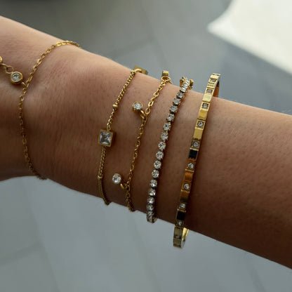 Champagne Princess Tennis Bracelet - EVRYJEWELS