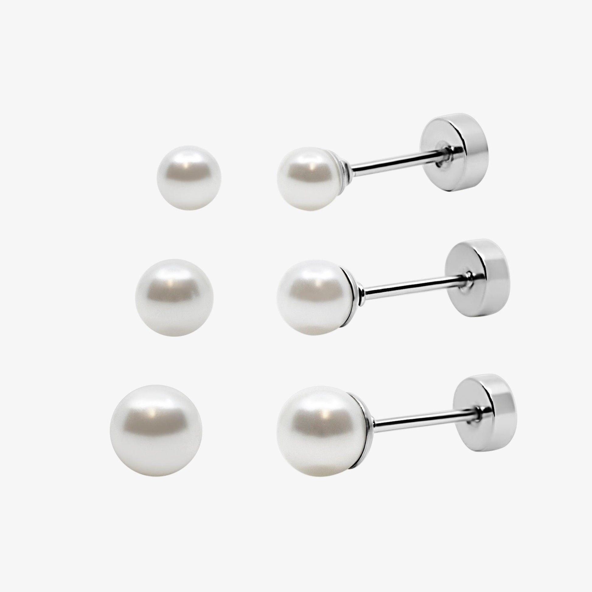 Pearl Crush Flat Back Earrings - EVRYJEWELS