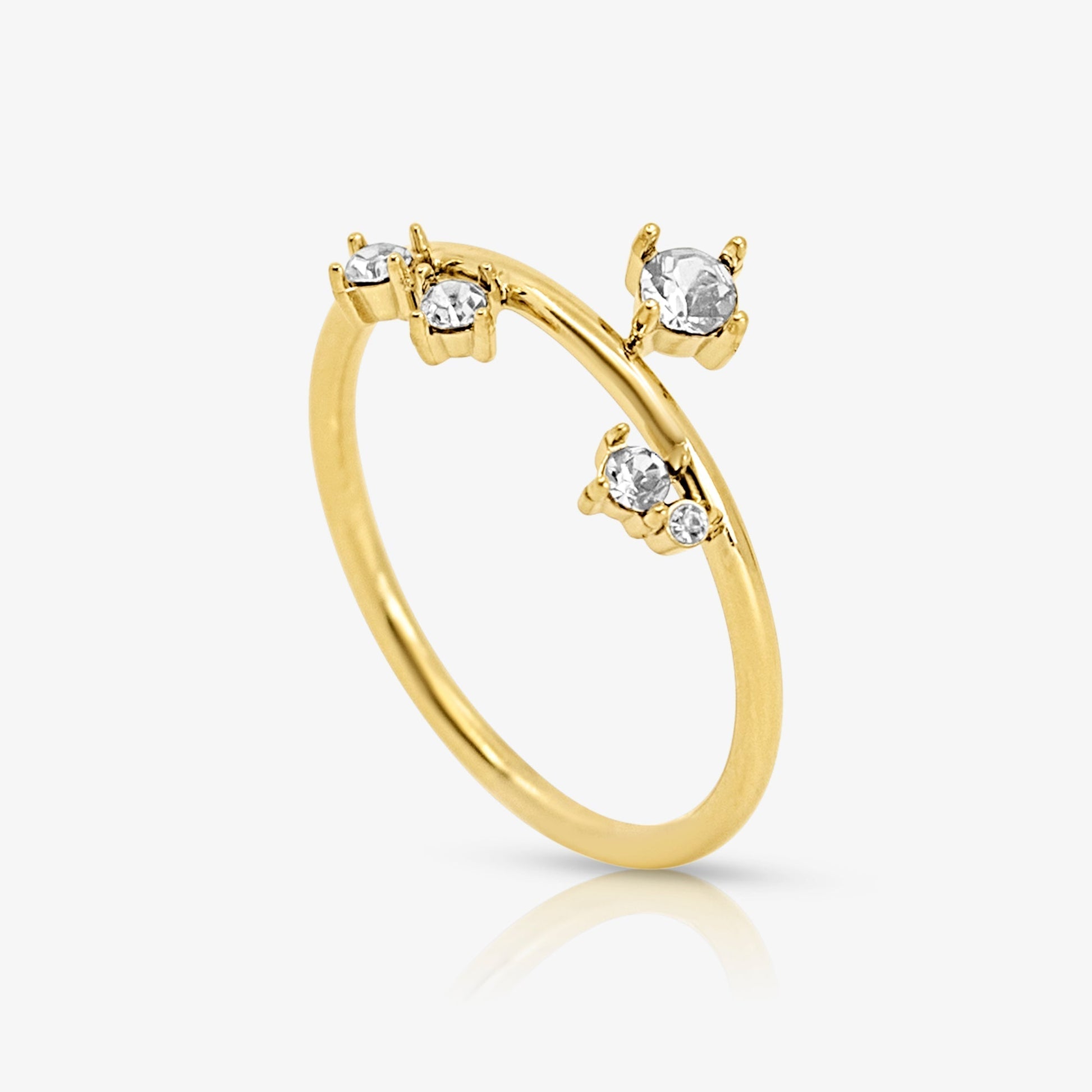Triple Spark Drop Ring - EVRYJEWELS